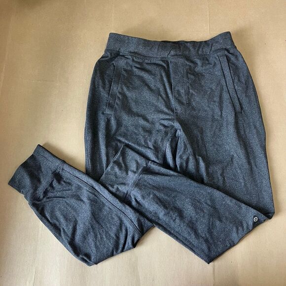 Lululemon Athletica Men’s Charcoal Heathered Jogger Sweatpants LARGE N60416 - Picture 1 of 12
